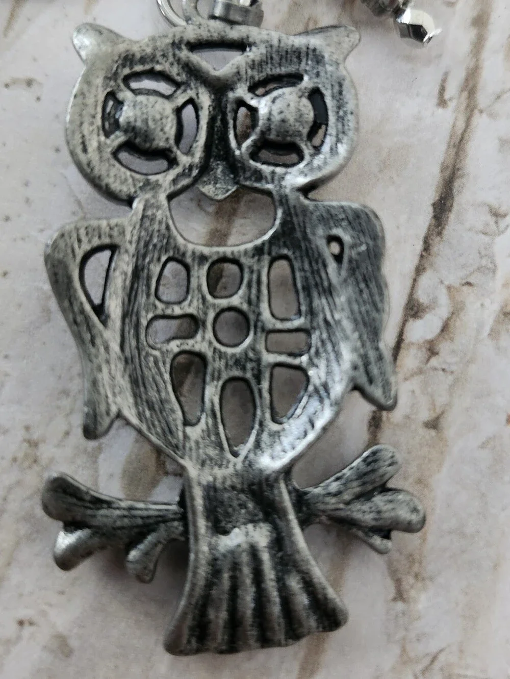 Owl Purse Charm or Keychain Agate Malachite Jasper Tigers Eye Handcrafted